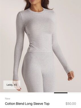 Light Heather Gray lounge brand cotton set Pants and shirt